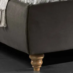 Viadurini Night Design Polsterbetten-Gepolstertes Doppelbett  mit Aufbewahrungsbox 160x190/200cm Leone