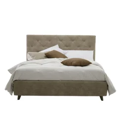 Viadurini Night Design Maßgeschneiderte Möbel|Polsterbetten-Gepolstertes Luxus-Doppelbett mit Aufbewahrungsbox Made in Italy - Zerrissen