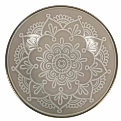 Viadurini Kitchen Teller Set-Geschirrservice in Hartdolomitgrau, Hellblau oder Blau 18 Stück - Arabisch