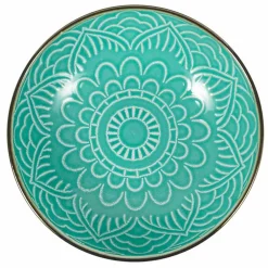 Viadurini Kitchen Teller Set-Geschirrservice in Hartdolomitgrau, Hellblau oder Blau 18 Stück - Arabisch