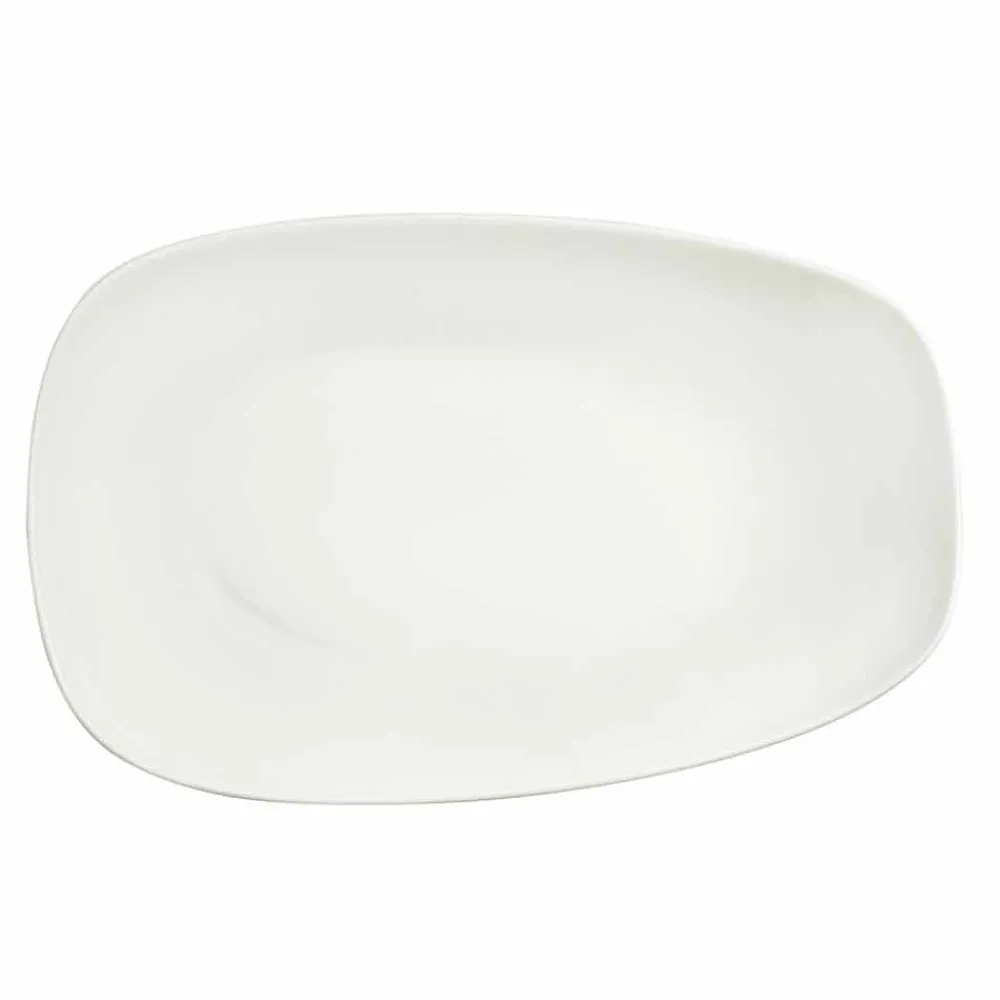 Viadurini Kitchen Teller Set-Geschirrset aus weißem Porzellan 23 Teile Modernes und elegantes Design - Nalah