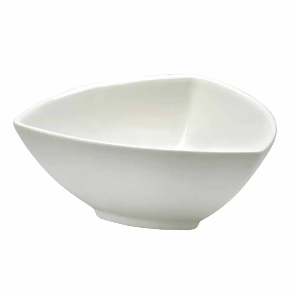 Viadurini Kitchen Teller Set-Geschirrset aus weißem Porzellan 23 Teile Modernes und elegantes Design - Nalah