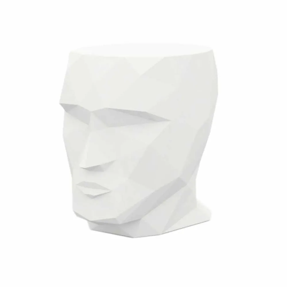 Vondom Outdoor Hocker-Gesichtsförmiger Außenhocker Adan von , modernes Design aus Polyethylen