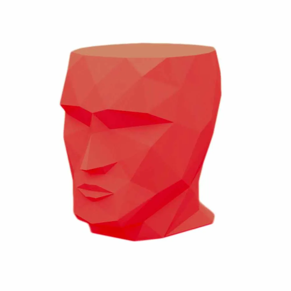 Vondom Outdoor Hocker-Gesichtsförmiger Außenhocker Adan von , modernes Design aus Polyethylen