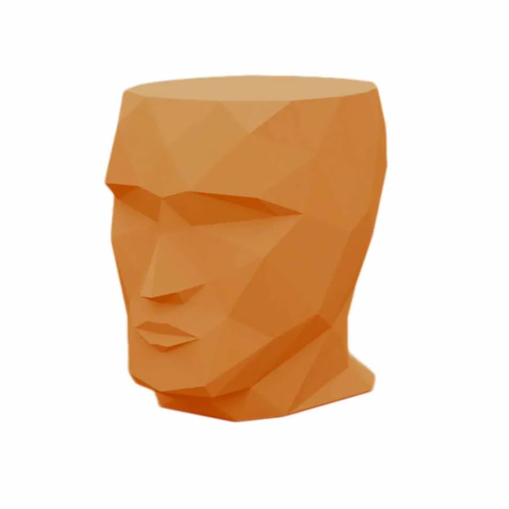 Vondom Outdoor Hocker-Gesichtsförmiger Außenhocker Adan von , modernes Design aus Polyethylen