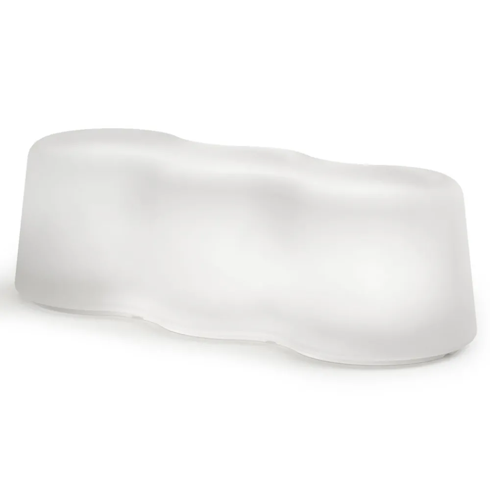 Viadurini in the Garden Lichtmöbel-Gewellte Außenbank aus Polyethylen Made in Italy - Brenda