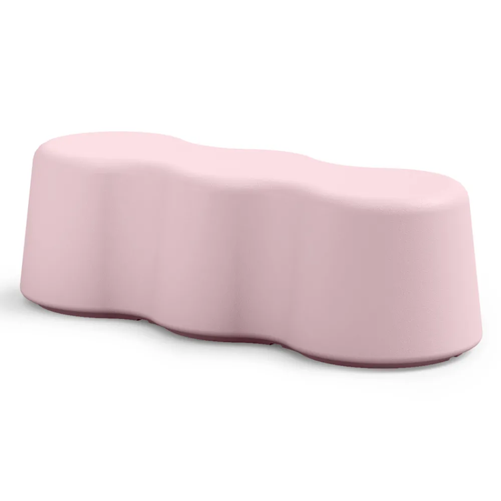 Viadurini Living Moderne Wohnzimmerbank-Gewellte Innenbank aus farbigem Polyethylen Made in Italy - Marion