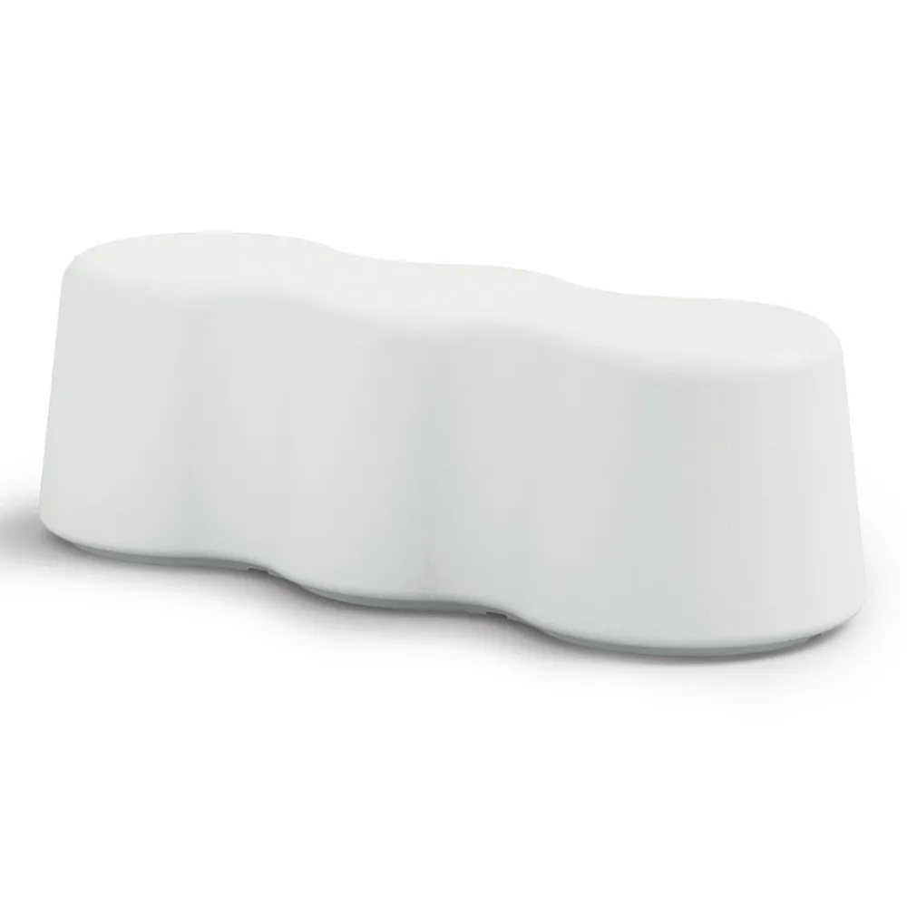 Viadurini Living Moderne Wohnzimmerbank-Gewellte Innenbank aus farbigem Polyethylen Made in Italy - Marion