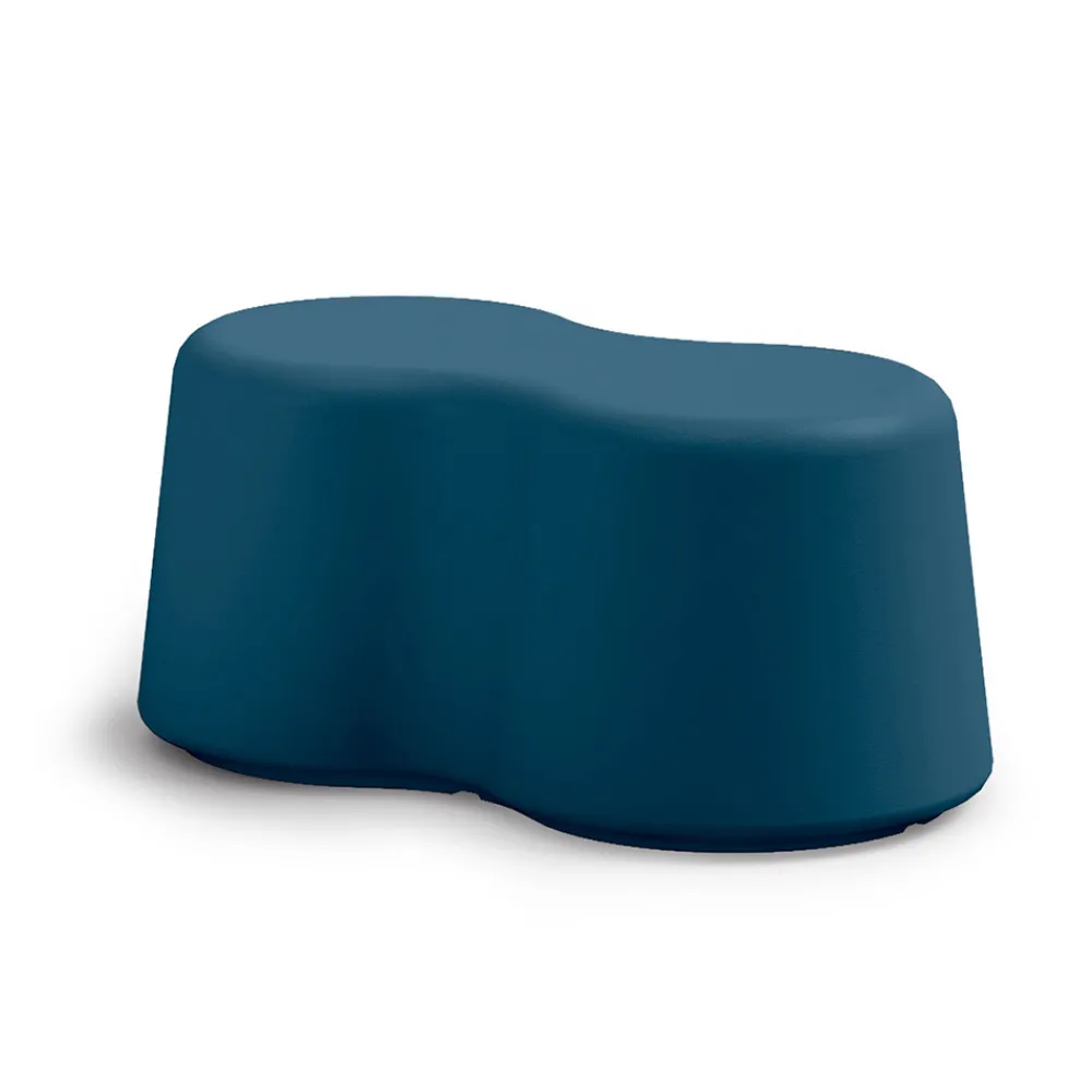 Viadurini Living Moderne Wohnzimmerbank-Gewellte Innenbank aus farbigem Polyethylen Made in Italy - Marion