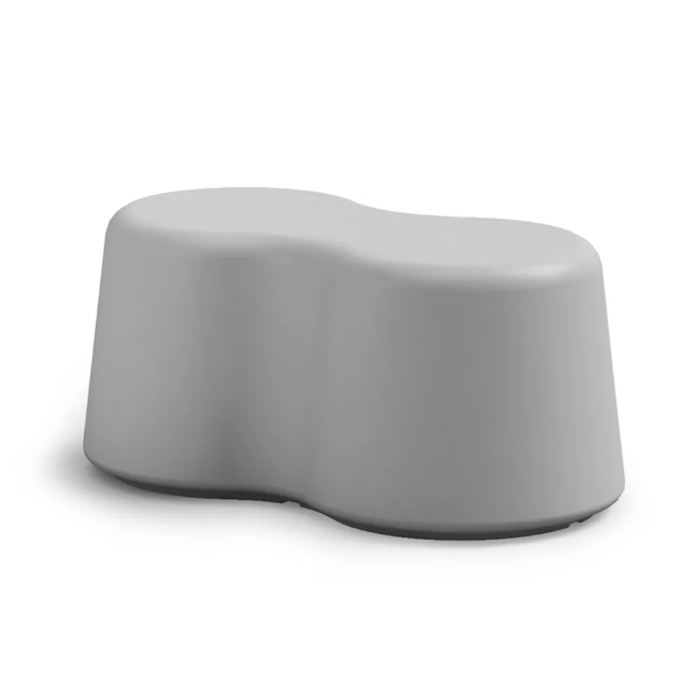 Viadurini Living Moderne Wohnzimmerbank-Gewellte Innenbank aus farbigem Polyethylen Made in Italy - Marion