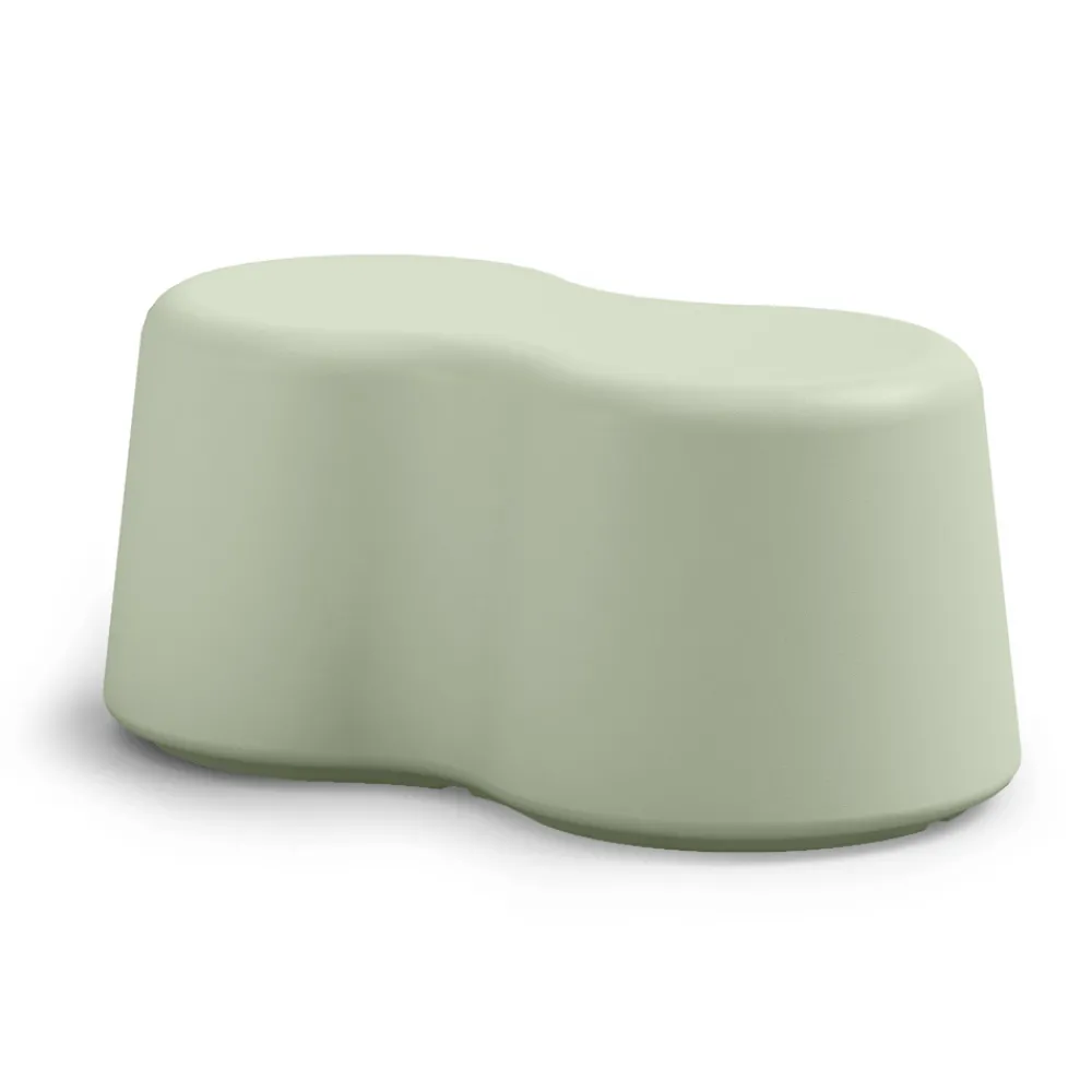 Viadurini Living Moderne Wohnzimmerbank-Gewellte Innenbank aus farbigem Polyethylen Made in Italy - Marion