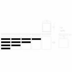 Viadurini Kitchen Küchenzubehör-Gewürzbehälter mit italienischer hochwertiger Corian-Kappe - Spicy