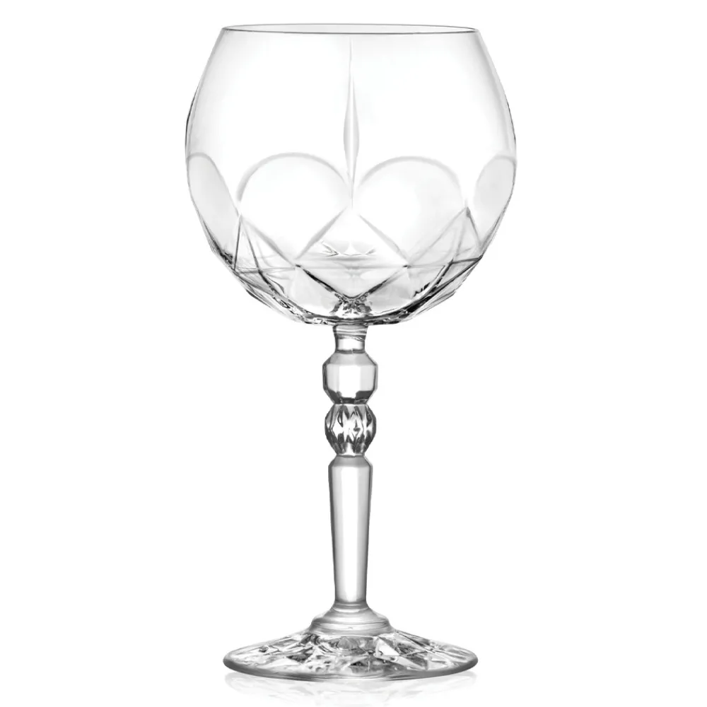 Viadurini Kitchen Italienisches Kristallgeschirr-Gin Tonic Cocktailglas Service in Eco Crystal 12 Stück - Bromeo