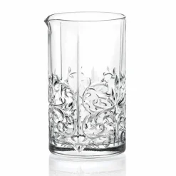 Viadurini Kitchen Italienisches Kristallgeschirr-Glas mischen mit exzentrischer Dekoration Luxus Design 4 Stück - Destino