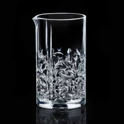 Viadurini Kitchen Italienisches Kristallgeschirr-Glas mischen mit exzentrischer Dekoration Luxus Design 4 Stück - Destino