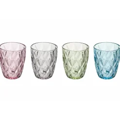 Viadurini Kitchen Gläser Set-Glaswassergläser Farbiges Service 12-teilig - Renaissance