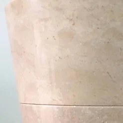 Viadurini Bathroom Steinwaschbecken-Glänzendes weißes konisches freistehendes Waschbecken Igor, handgemacht vom Entwurf