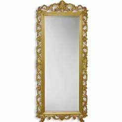 Viadurini Classic Wandspiegel-Gold / Silber Wandspiegel in Ayous Holz von Hand gefertigt in Italien Francesco