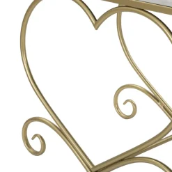 Viadurini Living Moderne Wohnzimmerbank-Gold Eisenbank mit gepolstertem Sitz mit Stoffbezug - Alchimia