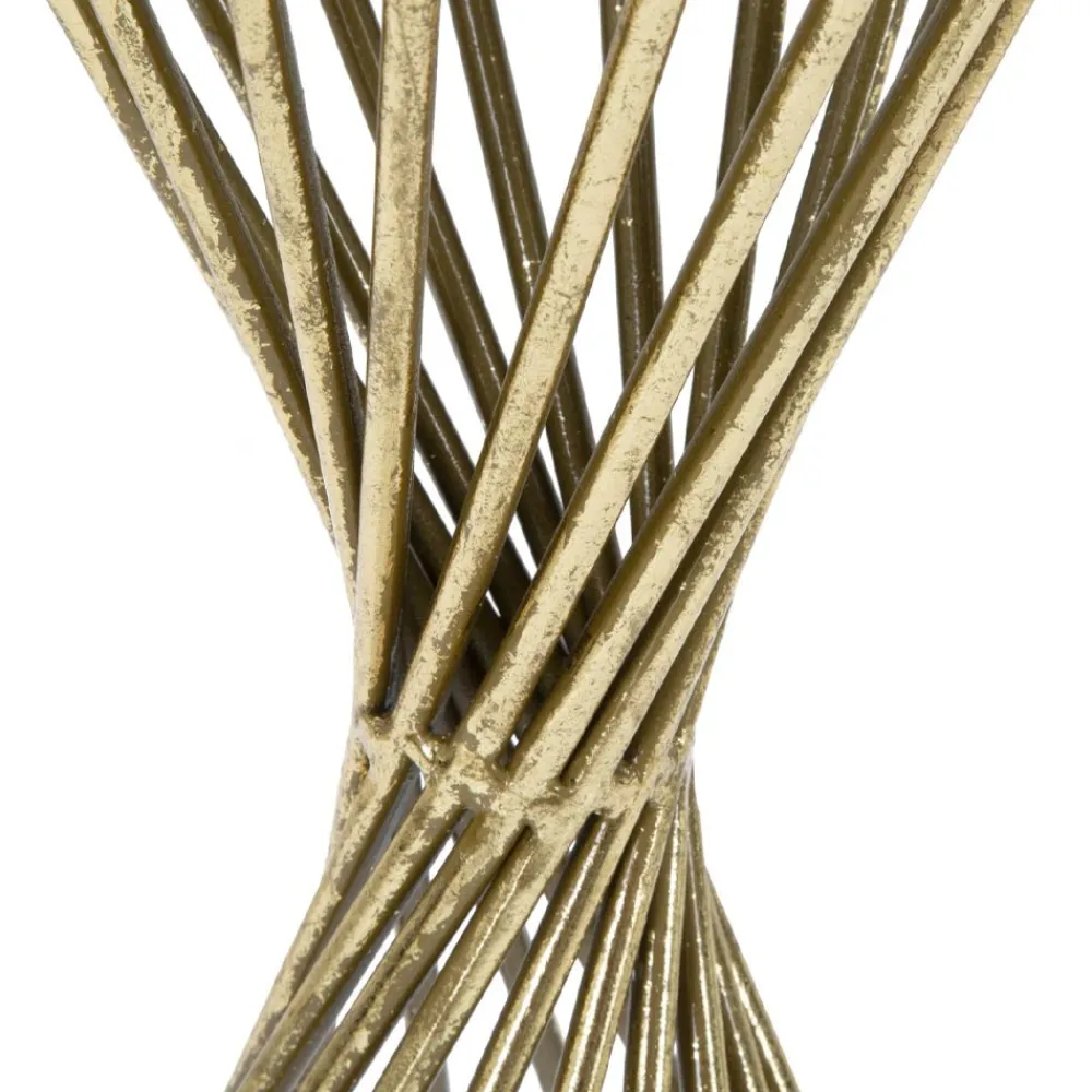 Viadurini Living Moderne Couchtische-Goldener Couchtisch aus Eisen mit Spiegelplatte - Apricot