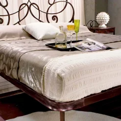 Viadurini Night Design Maßgeschneiderte Möbel|Schmiedeeisen Doppelbetten-Granito Doppelbett aus Schmiedeeisen in Design