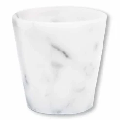 Viadurini Kitchen Gläser Set-Grappaglas aus weißem Carrara-Marmor Made in Italy - Fergie