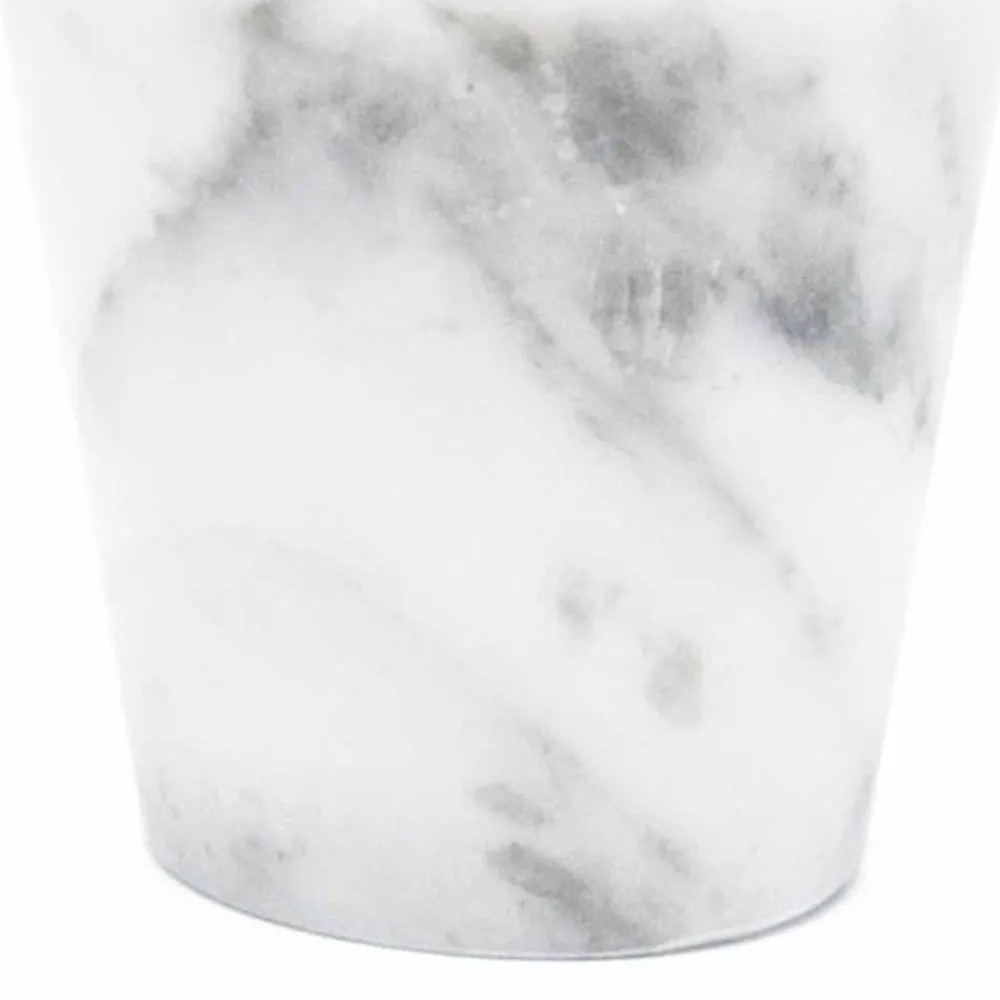 Viadurini Kitchen Gläser Set-Grappaglas aus weißem Carrara-Marmor Made in Italy - Fergie