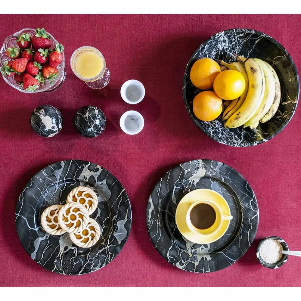 Viadurini Kitchen Gläser Set-Grappaglas aus weißem Carrara-Marmor Made in Italy - Fergie