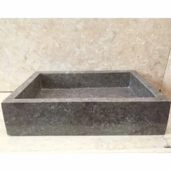 Viadurini Bathroom Steinwaschbecken-Graues Naturstein Aufsatzwaschbecken Jef, Einzelstück