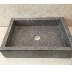 Viadurini Bathroom Steinwaschbecken-Graues Naturstein Aufsatzwaschbecken Jef, Einzelstück
