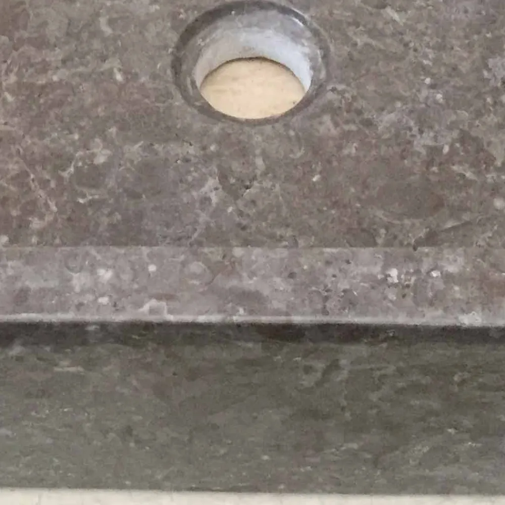 Viadurini Bathroom Steinwaschbecken-Graues Naturstein Aufsatzwaschbecken Jef, Einzelstück