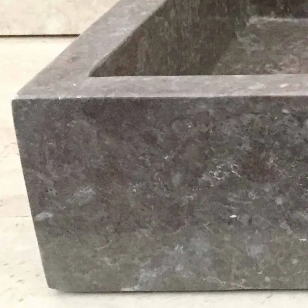 Viadurini Bathroom Steinwaschbecken-Graues Naturstein Aufsatzwaschbecken Jef, Einzelstück