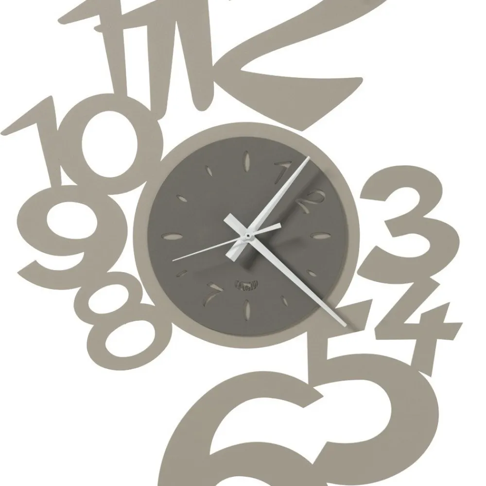 Viadurini Time Design Wanduhren-Große Design-Wanduhr aus Eisen mit externen Zahlen - Wassermann