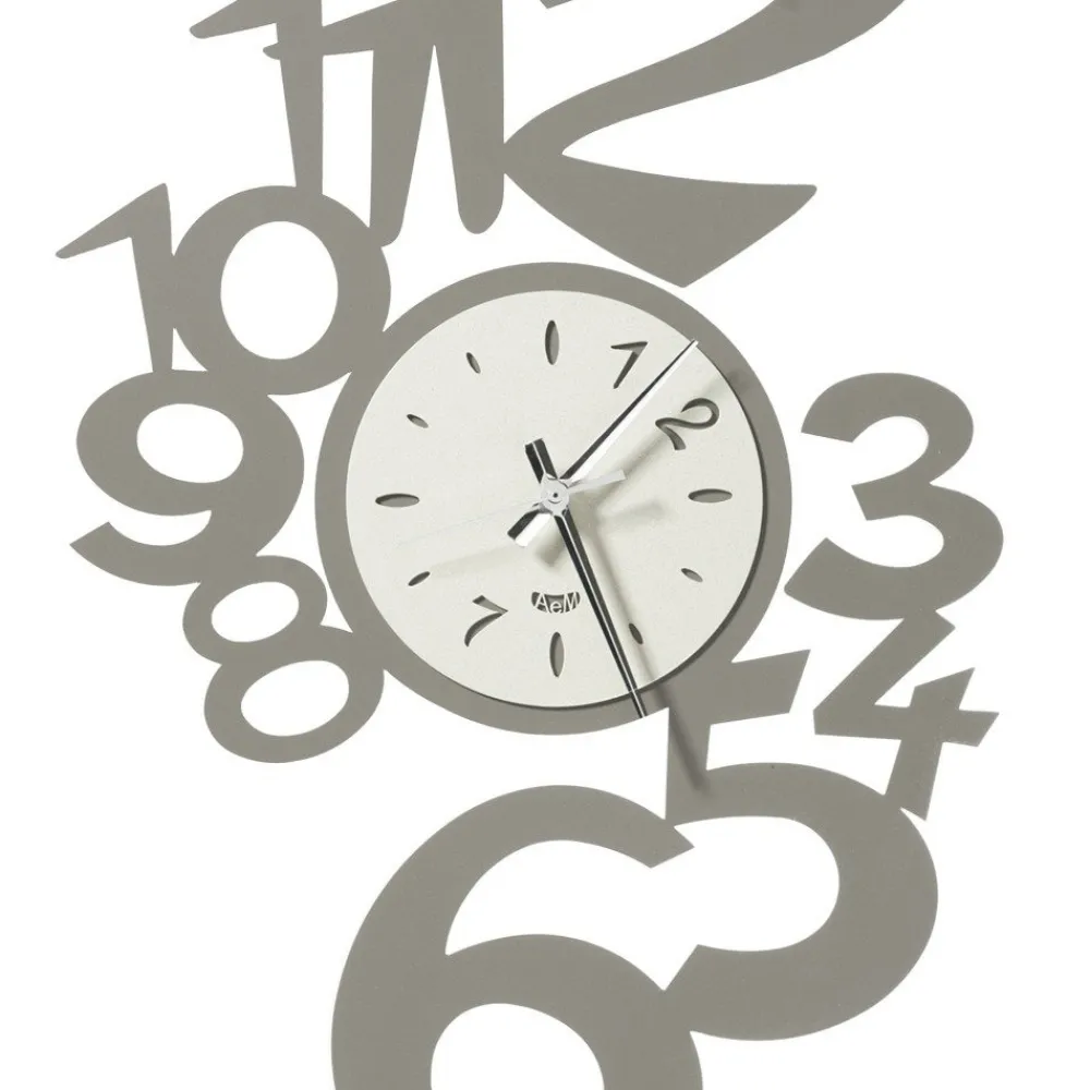 Viadurini Time Design Wanduhren-Große Design-Wanduhr aus Eisen mit externen Zahlen - Wassermann