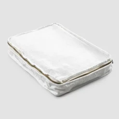 Viadurini Textile Italienische Mode-Große Kosmetiktasche für Frauen oder Reisen in Leinen und Luxusbaumwolle - Yeti