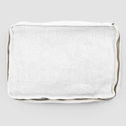 Viadurini Textile Italienische Mode-Große Kosmetiktasche für Frauen oder Reisen in Leinen und Luxusbaumwolle - Yeti