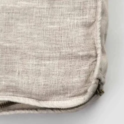 Viadurini Textile Italienische Mode-Große Kosmetiktasche für Frauen oder Reisen in Leinen und Luxusbaumwolle - Yeti