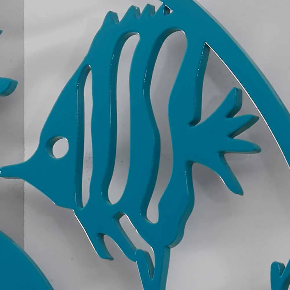 Viadurini Time Design Wanduhren-Große moderne farbige runde hölzerne Wanduhr - Infondoalmar