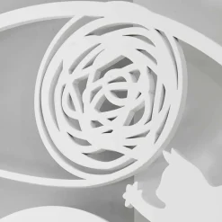 Viadurini Time Design Wanduhren-Große moderne runde farbig verzierte Wanduhr - Cat