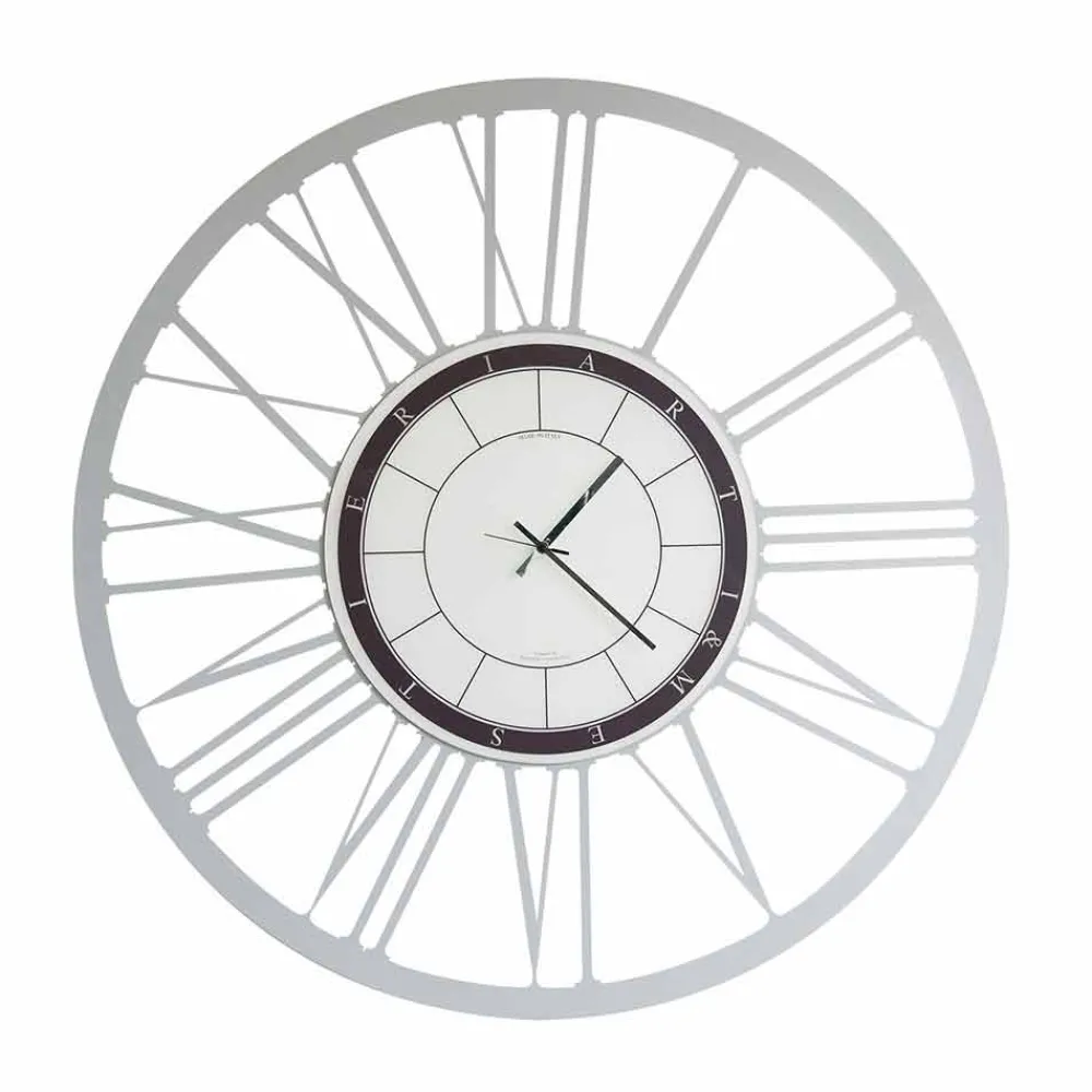 Viadurini Time Design Wanduhren-Große moderne Wanduhr aus Eisen Made in Italy - Einar