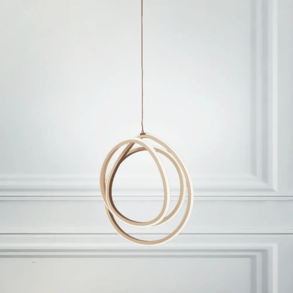 Viadurini Lighting Moderne Pendelleuchten-Große oder kleine LED-Pendelleuchte im Design Gold Metall - Point