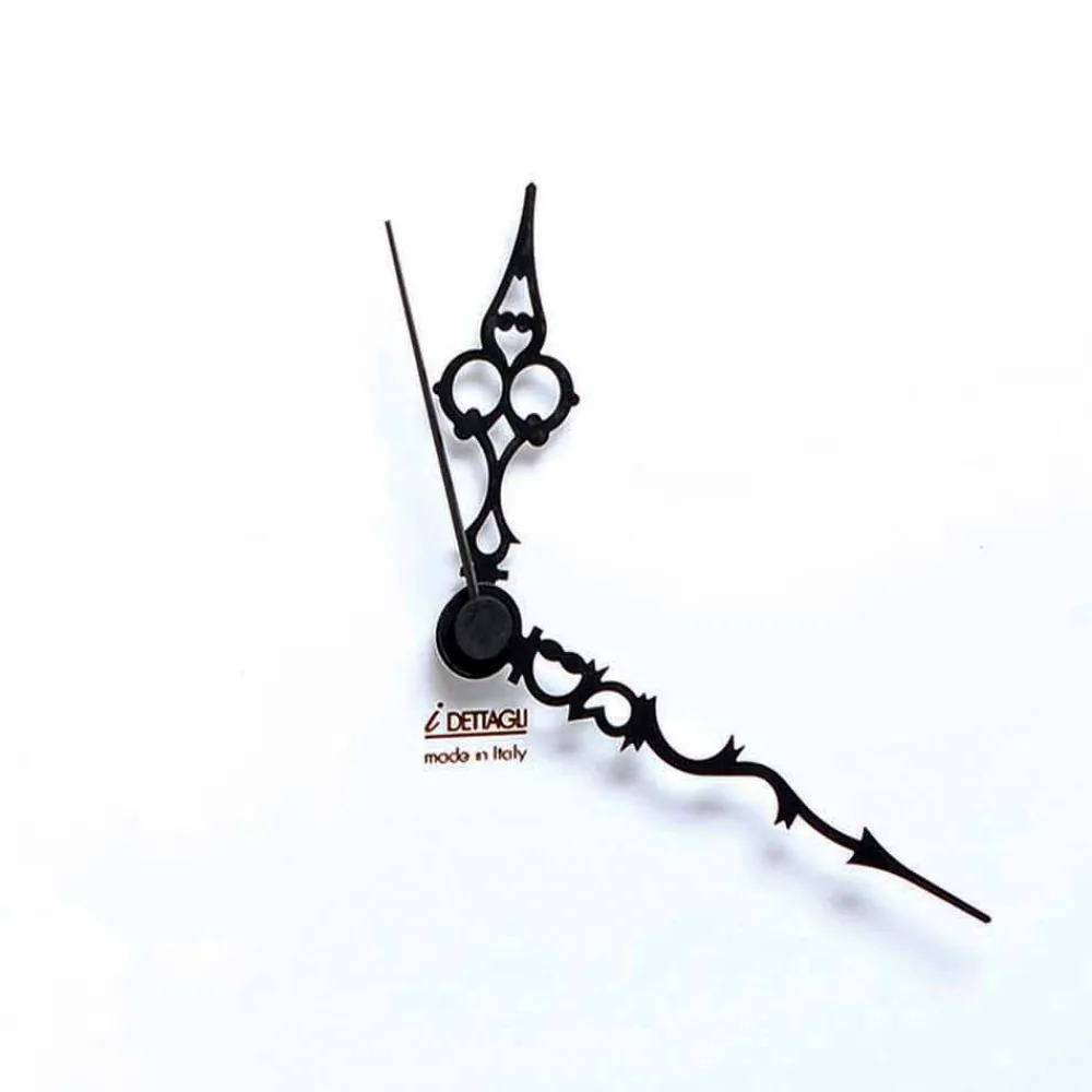 Viadurini Time Design Wanduhren-Große quadratische Wanduhr aus weißem Holz mit Blume - Florello