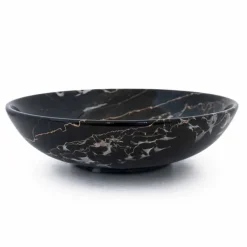 Viadurini Kitchen Becher Set Design-Große runde Schüssel aus Portoro oder Paonazzo Marmor Made in Italy - Glazer