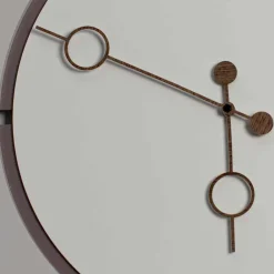 Viadurini Time Design Wanduhren-Große runde Wanduhr im modernen Design in Braun- und Beigeholz - Osvego