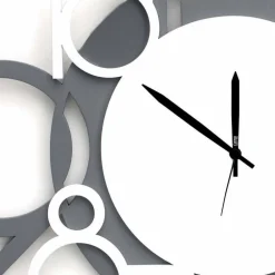 Viadurini Time Design Wanduhren-Große und moderne Design Wanduhr in weißem und grauem Holz - Ziffer