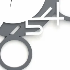 Viadurini Time Design Wanduhren-Große und moderne Design Wanduhr in weißem und grauem Holz - Ziffer