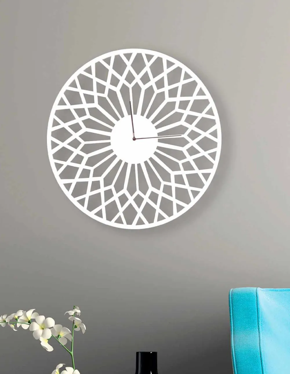 Viadurini Time Design Wanduhren-Große und moderne Design Wanduhr aus rundem Holz - Dandalo