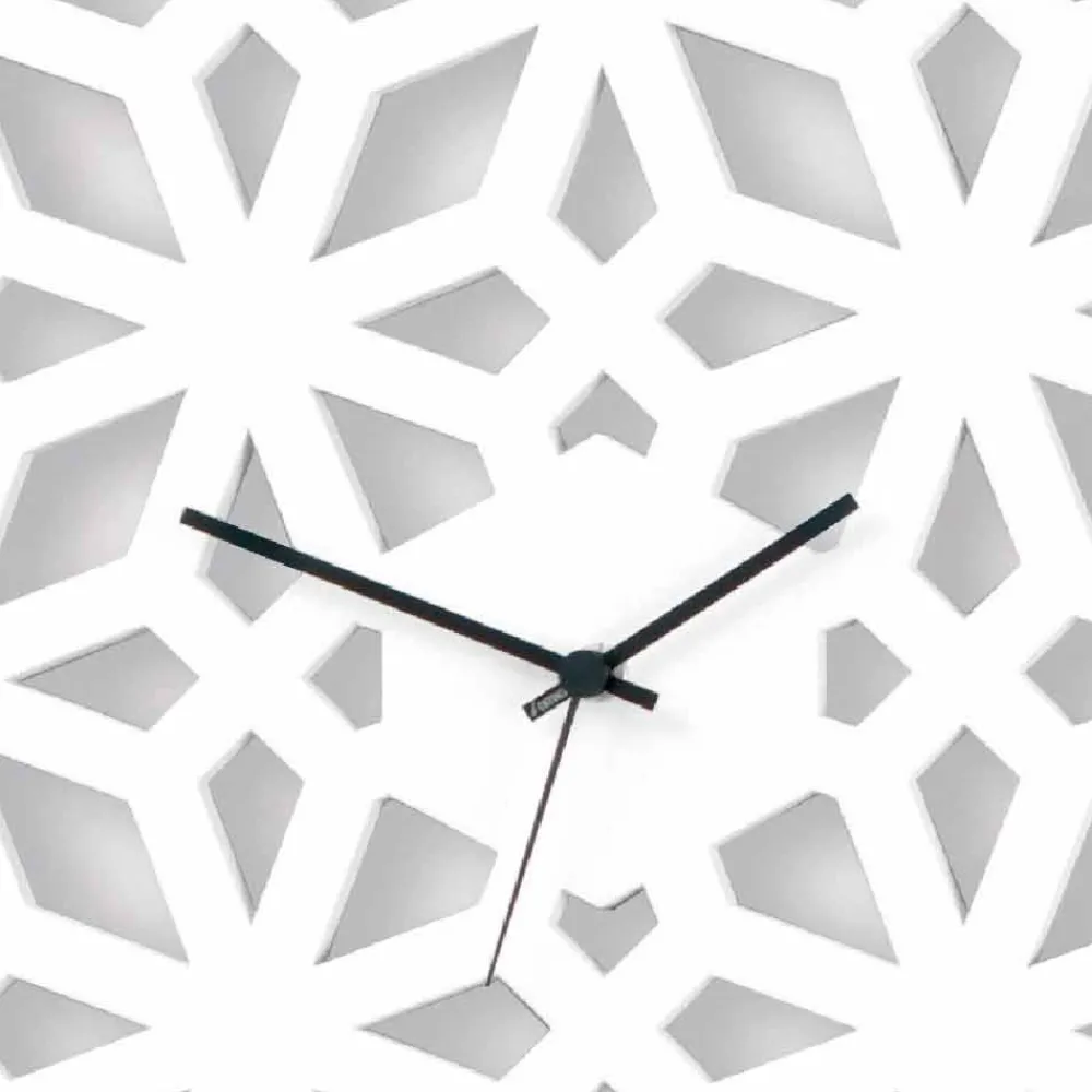 Viadurini Time Design Wanduhren-Große Wanduhr aus weißem taubengrauem oder grünem Designholz - Tarto