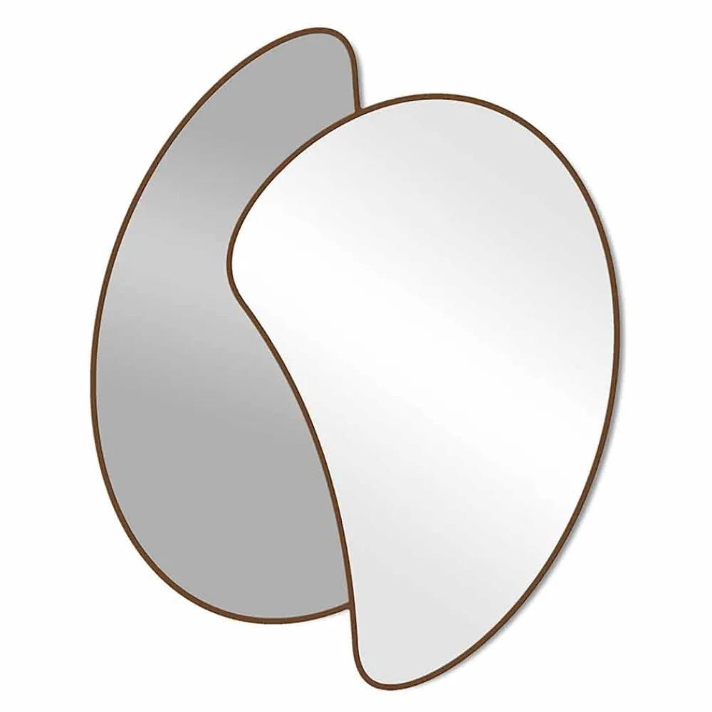 Viadurini Living Wandspiegel-Großer Design-Wandspiegel mit moderner farbiger Struktur - Mantra