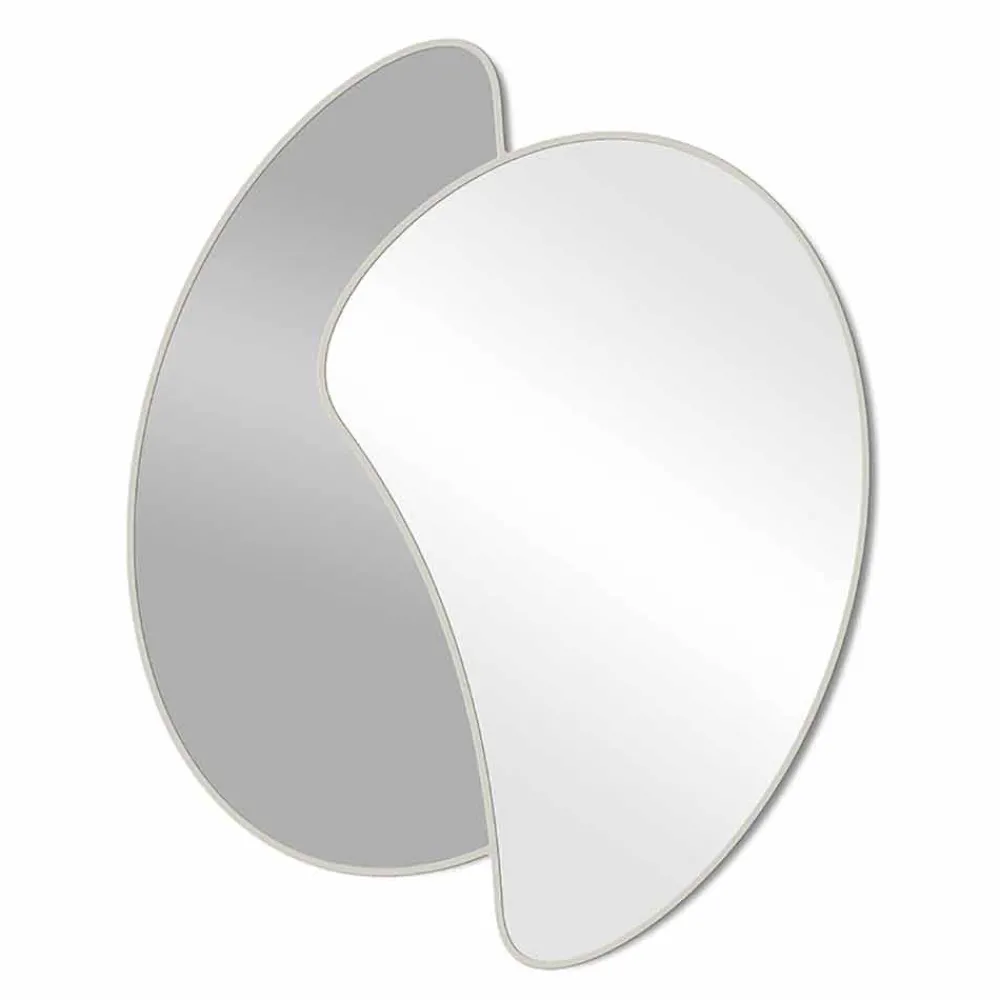 Viadurini Living Wandspiegel-Großer Design-Wandspiegel mit moderner farbiger Struktur - Mantra